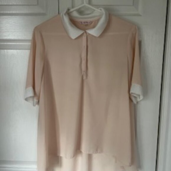 Nanette Lepore Oversize Medium Short Sleeved Blouse - Picture 1 of 5